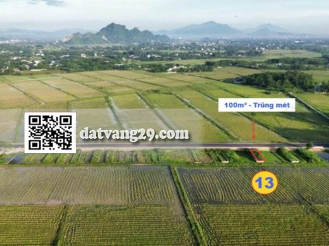BÁN ĐẤT 100m² TRŨNG MÉT GIÁ RẺ (T13) – ĐẦU TƯ SINH LỜI CAO – THANH KHOẢN DỄ