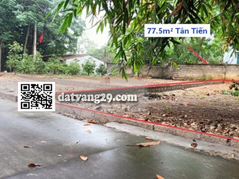 Đất Tân Tiến Chương Mỹ 77.5m², ngõ thông ô tô, đầu tư cực tốt