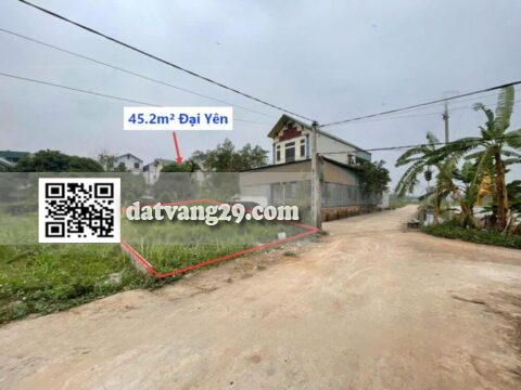 Bán đất Đại Yên,Chương Mỹ 45.2m² Lô góc đường ô tô tránh nhau 