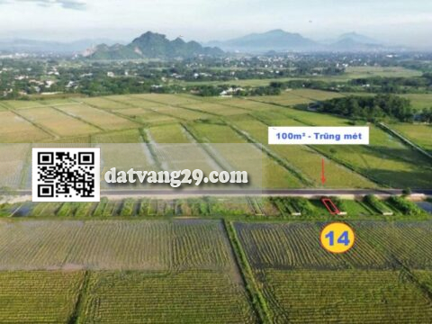 BÁN ĐẤT ĐẸP TRŨNG MÉT 100m² (T14) – GẦN HỒ VĂN SƠN – GIÁ HỢP LÝ