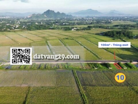 BÁN ĐẤT ĐẸP TRŨNG MÉT 100m² (T10) – SINH LỜI CAO – GIÁ TỐT CHO NHÀ ĐẦU TƯ