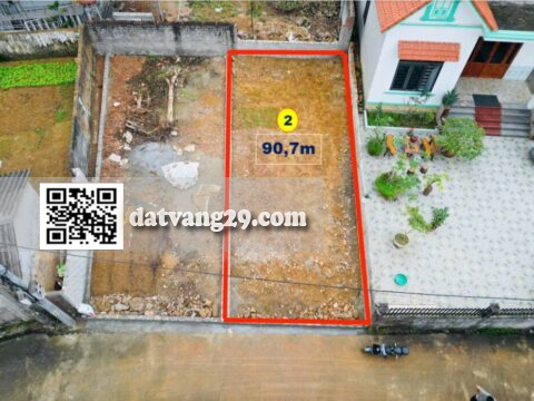 Bán đất nền Mỹ Lương,Trần Phú 90,7m² dân cư đông đúc, an ninh tốt, hàng xóm thân thiện