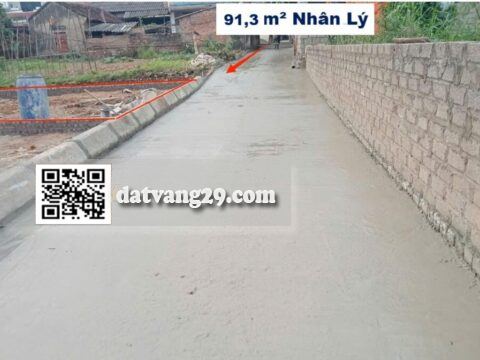 Bán đất Nhân Lý,Xuân Mai 91.3m² Khu dân cư đông đúc, an ninh tốt