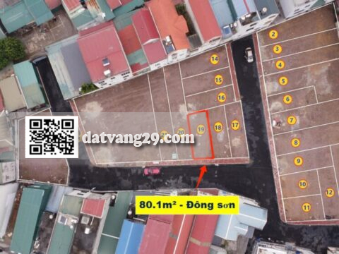 Bán đất Phố Gốt Đông Sơn 80.1m² – Đón đầu quy hoạch QL6