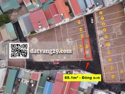 Bán đất Phố Gốt Đông Sơn 88.1m² – Lô góc đep – Tiện ích ngập tràn