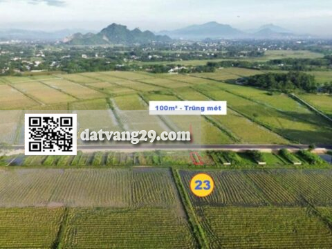 BÁN ĐẤT THỔ CƯ TRŨNG MÉT 100m² GIÁ RẺ (T23) – Gần QL21, kinh doanh sầm uất