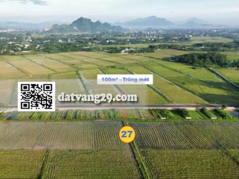 BÁN ĐẤT TRŨNG MÉT GIÁ RẺ 100m²  (T27) – ĐÓN SÓNG VEN ĐÔ – GIÁ ĐẦU TƯ