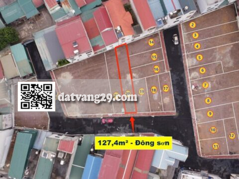 Bán nhanh lô Đông Sơn 127.4m² – Khu dân cư sầm uất, tiện ích tận cửa