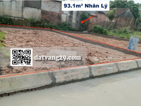 Bán đất Nhân Lý,Xuân Mai 93.1m² Khu dân cư đông đúc, an ninh tốt