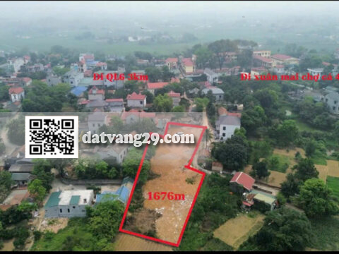 Bán đất Phương Hạnh,TânTiến 1676m² Quỹ đất lớn cực kỳ đẹp để chia 17 lô