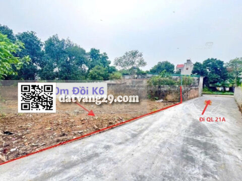 Bán Đất Đồi K6 Thủy Xuân Tiên 200m² – Vị Trí Cực Đẹp – Gần QL21
