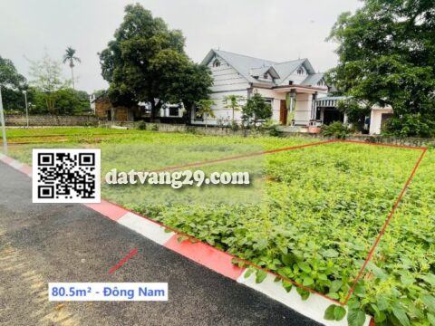 BÁN ĐẤT NỀN ĐÔNG NAM GIÁ RẺ 80.5m² – GIAO THÔNG THUẬN TIỆN – KÊT NỐI NHANH VỚI CÁC KHU VỰC LÂN CẬN