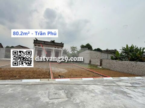 Bán Đất Nền Trần Phú Giá Rẻ 80.2m² (LK3) – Khu dân cư đông đúc – Giá đầu tư