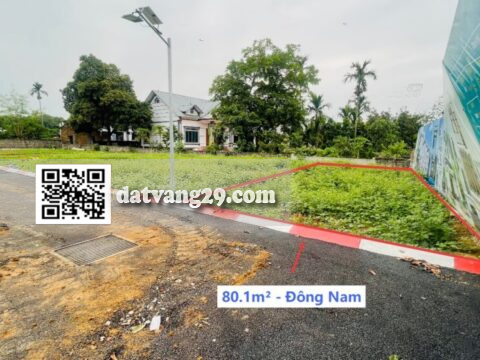 BÁN ĐẤT PHÂN LÔ ĐÔNG NAM GIÁ RẺ 80.2m² – Gần chợ Cá, QL21, trường học các cấp