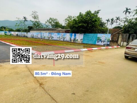 BÁN ĐẤT PHÂN LÔ ĐÔNG NAM NAM PHƯƠNG TIẾN 80,5m² – LÔ GÓC CỰC ĐẸP – GẦN HỒ VĂN SƠN
