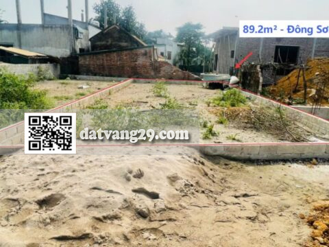Bán Đất Phân Lô Đông Sơn Giá Rẻ 89.2m² (T3) – Hạ tầng đồng bộ – Giá Đầu Tư