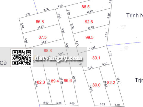 Bán Đất Phân Lô Tiến Tiên Xuân Mai 96.6m² (LK12) – Lô góc đẹp – Giá Đầu Tư