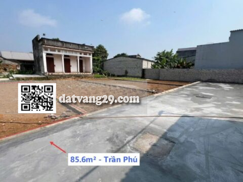 Bán Đất Phân Lô Trần Phú Giá Rẻ 85.6m² (LK1) – Lô Góc Cực Đẹp – Sát Cụm Trường Học & Chợ