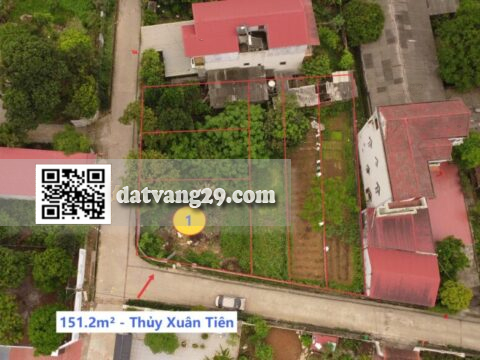 Bán Đất Phân LôThủy Xuân Tiên 151.2m² Lô Góc Đẹp – Đối Diện CĐ Cảnh Sát – Giá Đầu Tư