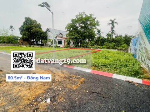 BÁN ĐẤT THỔ CƯ 80.6m² NAM PHƯƠNG TIẾN – ĐẦU TƯ SINH LỜI CAO – THAH KHOẢN DỄ