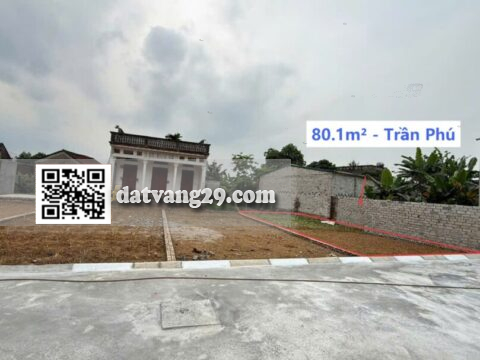 Bán Đất Thôn Nghè Xã Trần Phú 80.1m² (LK4) – Pháp lý rõ ràng, Sổ đỏ chính chủ – Giá đầu tư