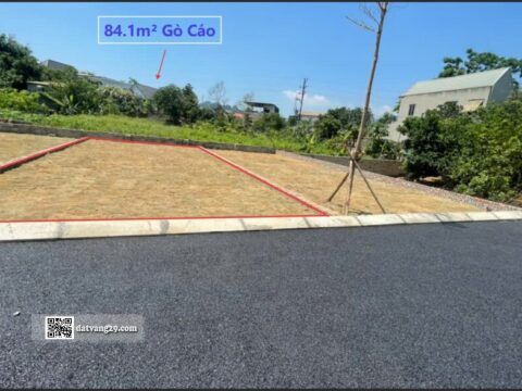 Bán Đất Phân Lô Gò Cáo Xuân Mai 84.1m² Khu dân cư đông LK2