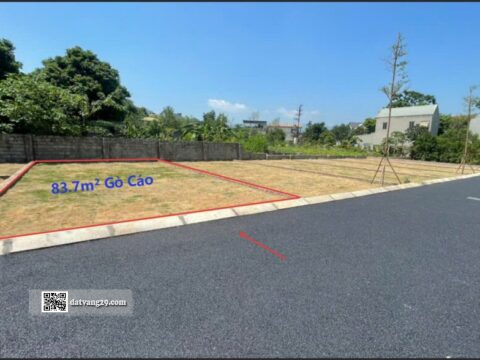 Bán Đất Nền Gò Cáo Xuân Mai Giá Rẻ 83.7m² Pháp lý rõ ràng LK6