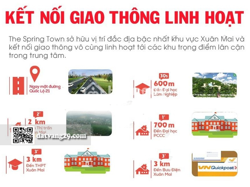 ket noi the spring town xuan mai hoa lac
