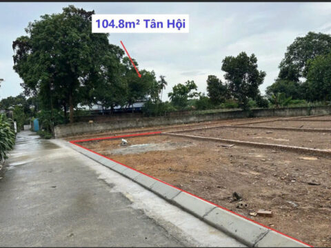 Bán Đất Lô Góc Tân Hội Trần Phú Giá Rẻ 104.8m² – Pháp lý rõ ràng, sổ đỏ chính chủ – Giá F0