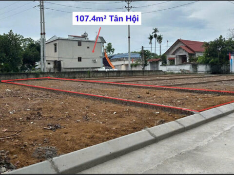 Bán Đất Phân Lô Tân Hội Trần Phú 107.4m² – Pháp lý rõ ràng, sổ đỏ chính chủ – Giá F0
