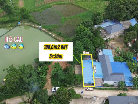 Bán Đất Thổ Cư Gò Mu Cao Dương Phú Thọ 100.6m² – Khu dân cư hiện hữu – Giá ầu tư 