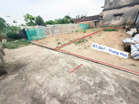 Bán Đất Thổ Cư Trung Hoà Chương Mỹ 81,5m² – Vị trí đẹp – Giá đầu tư
