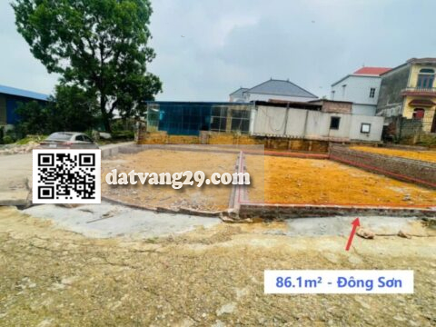 Bán Đất Phân Lô Quyết Thượng Đông Sơn 86.1m² (LK2) – Hạ tầng đẹp, giao thông thuận tiện – Giá tốt