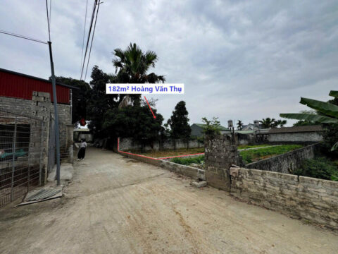 Bán Đất Thổ Cư Văn Sơn Hoàng Văn Thụ 182m² – Pháp lý rõ ràng, sổ đỏ chính chủ – Giá Đầu Tư Tốt