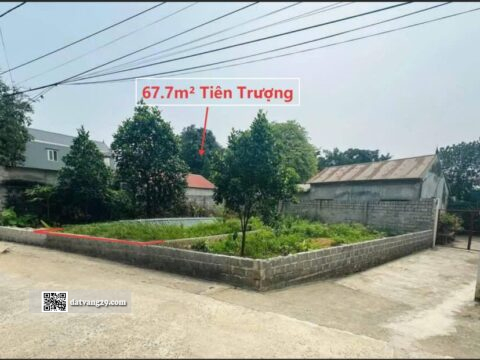 Đất thổ cư Tiên Trượng Xuân Mai 67,7m² cách Quốc lộ 6 khoảng 500m